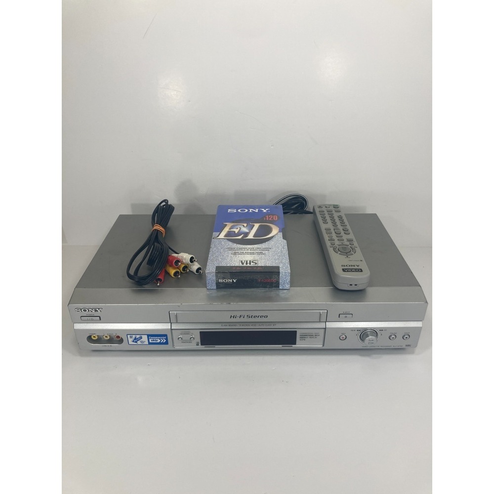 Sony SLV-N750 VCR VHS HI-FI Video Cassette Recorder Player w/ Remote TESTED